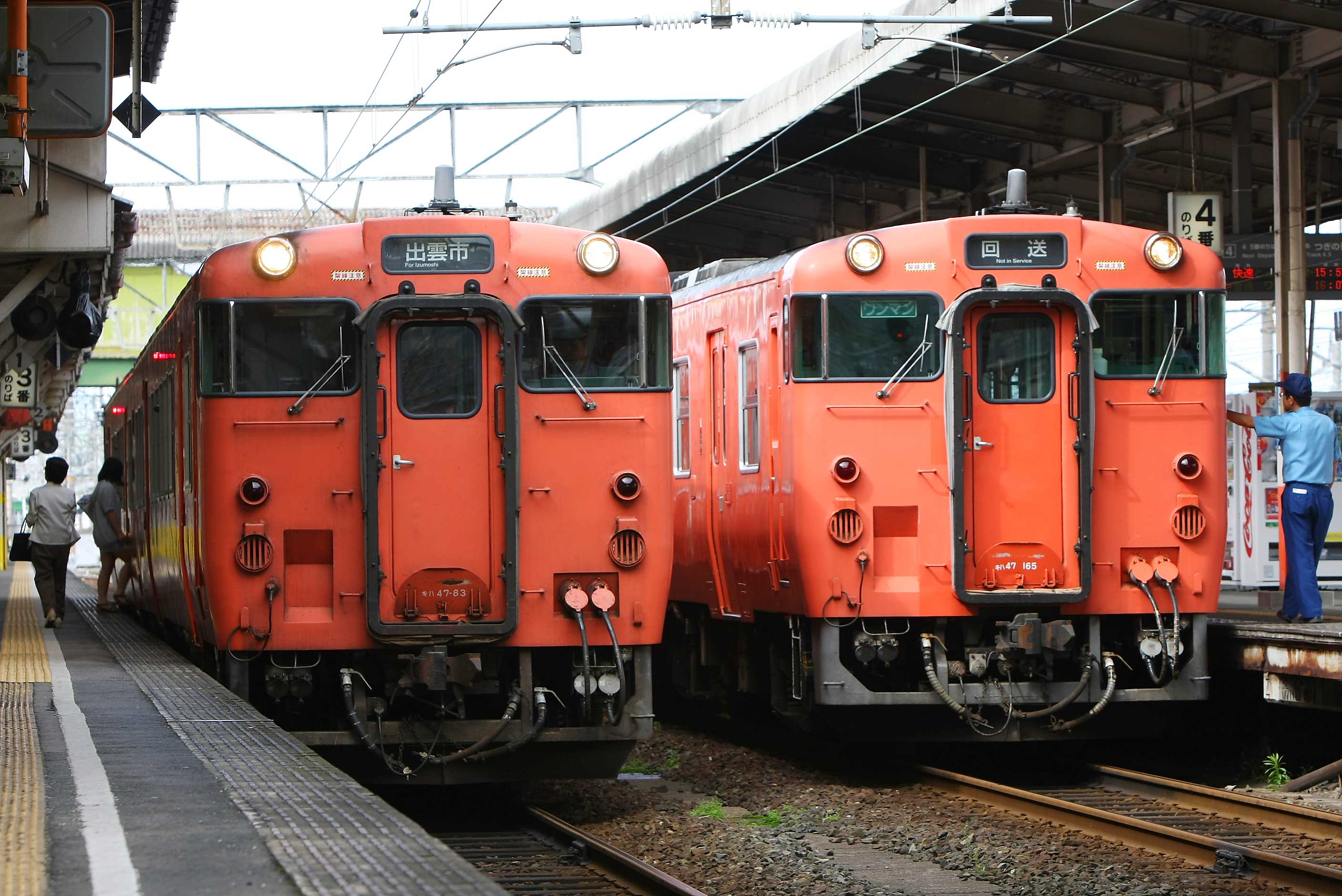 山陰本線米子駅　キハ47普通列車