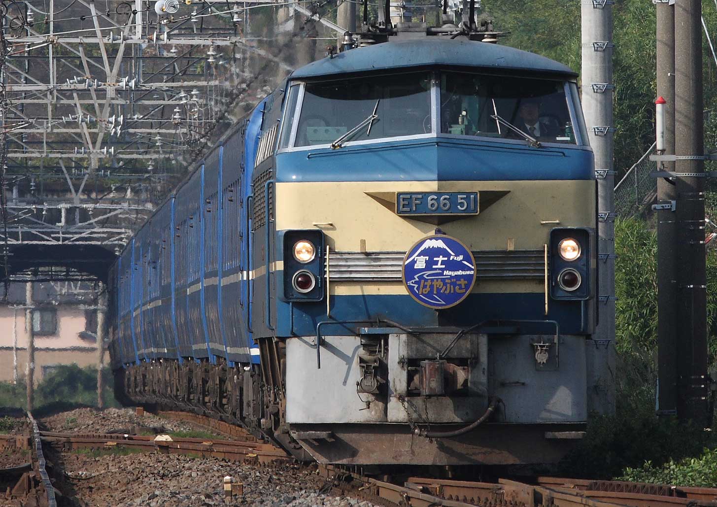 EF66牽引寝台特急「富士・はやぶさ」 東海道本線湯河原-真鶴