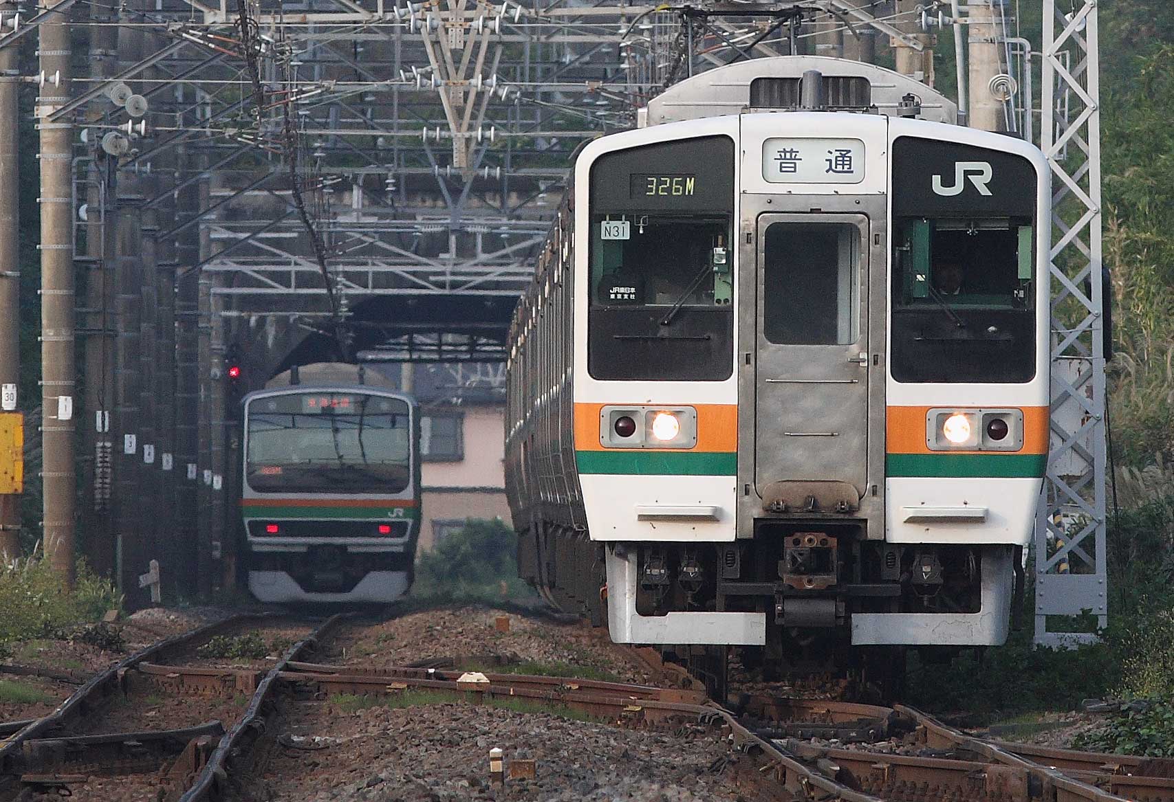 東海道本線真鶴－湯河原　211系普通列車