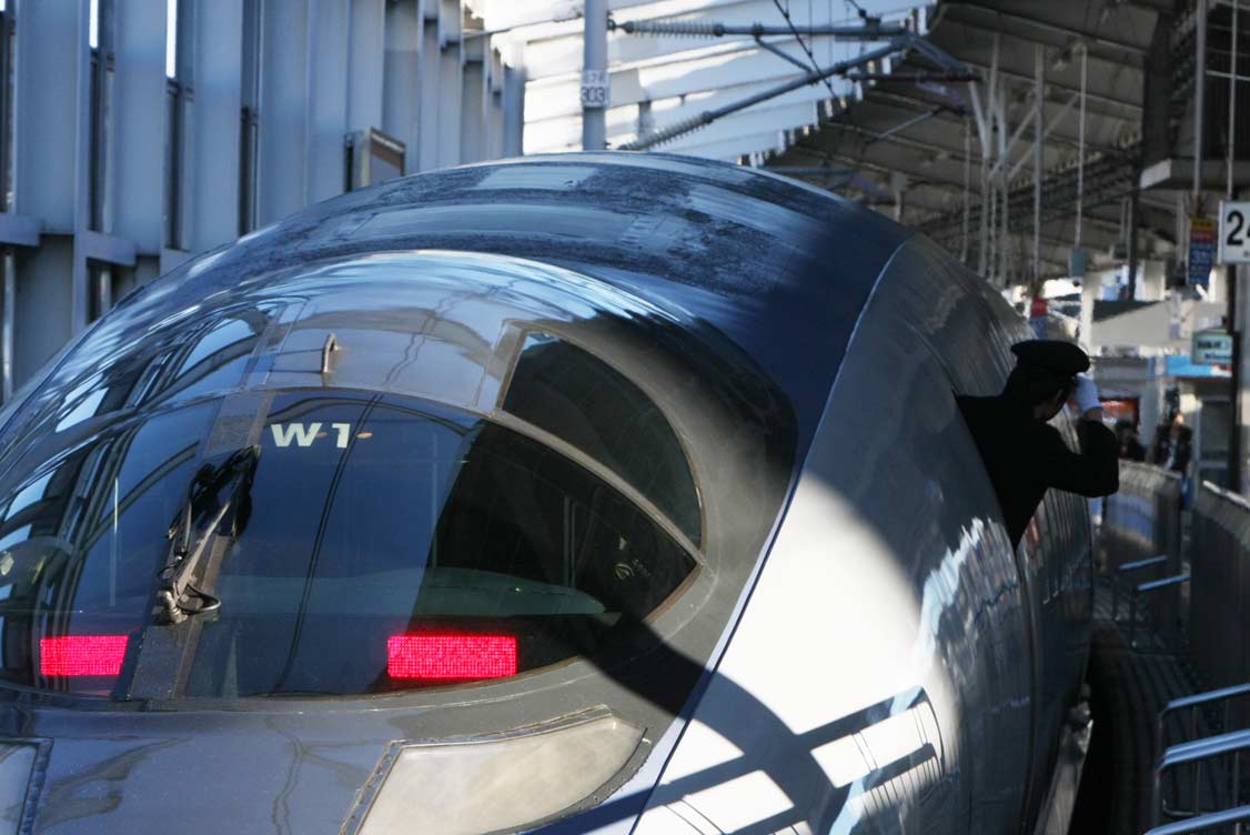 山陽新幹線岡山駅入線　500系新幹線「のぞみ」