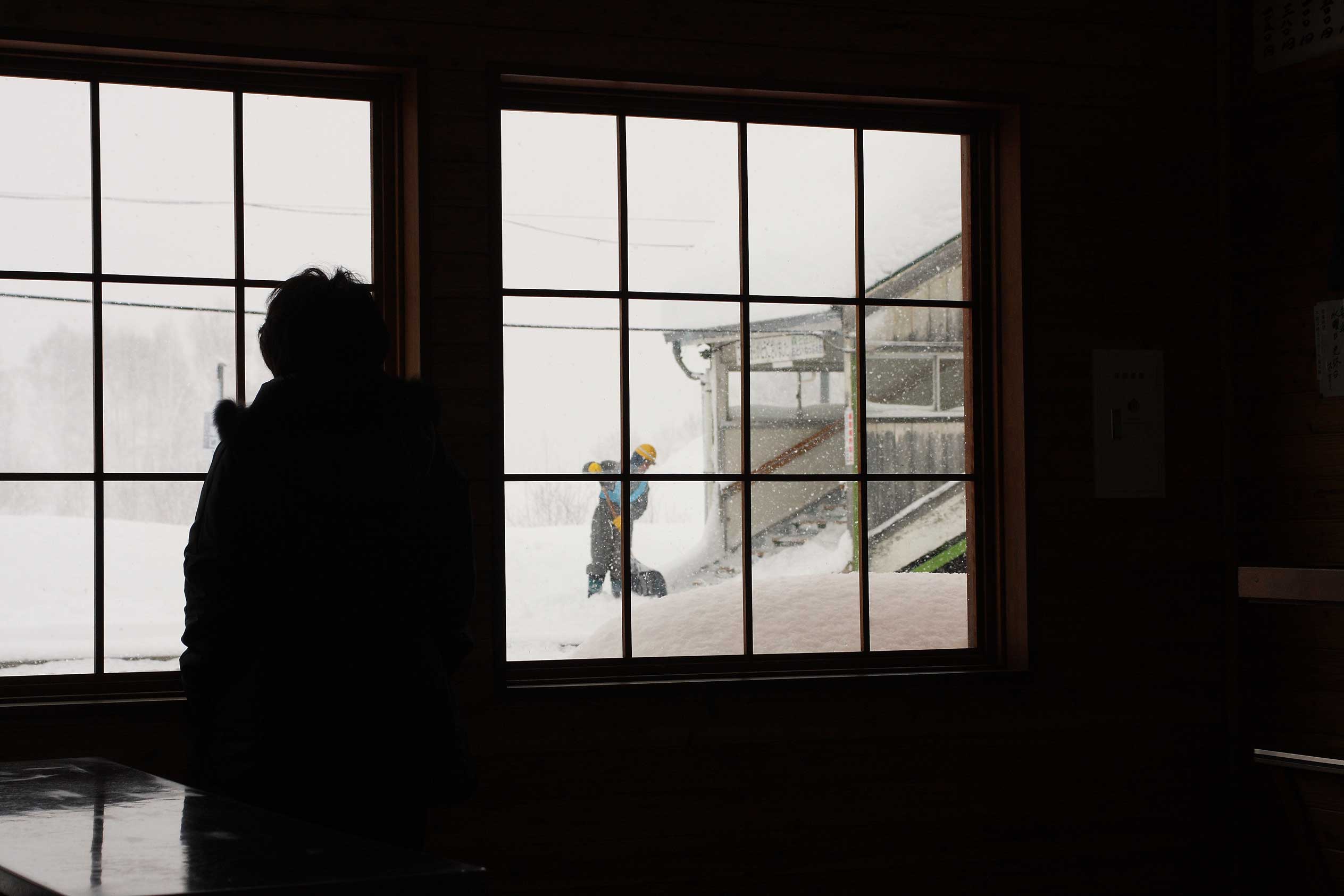 宗谷本線音威子府駅待合室