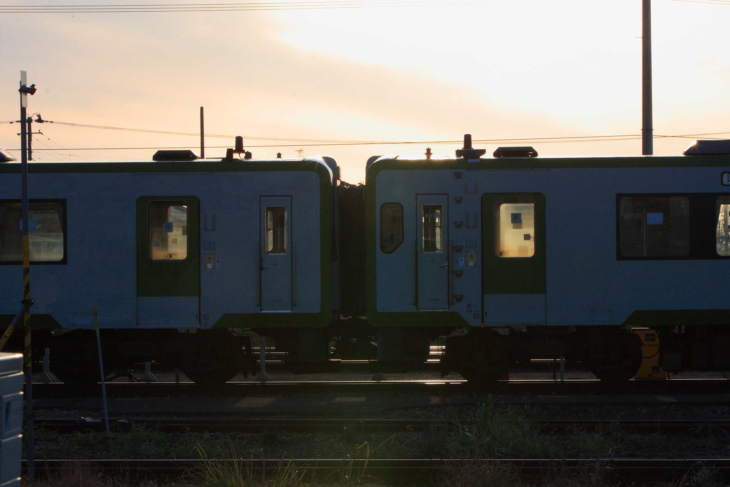 信越本線新津駅操車場　キハ110系