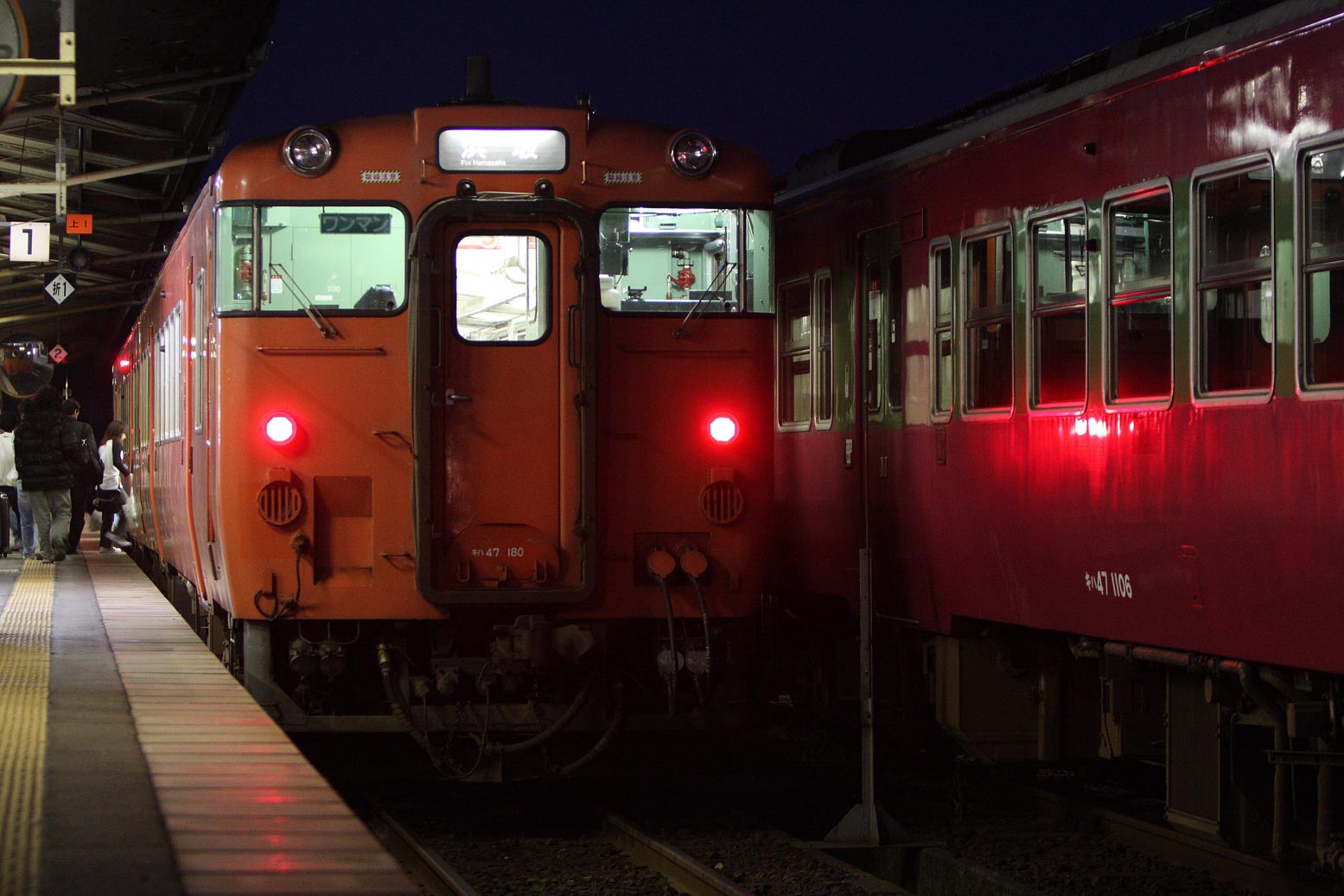 山陰本線鳥取駅　キハ47系普通列車