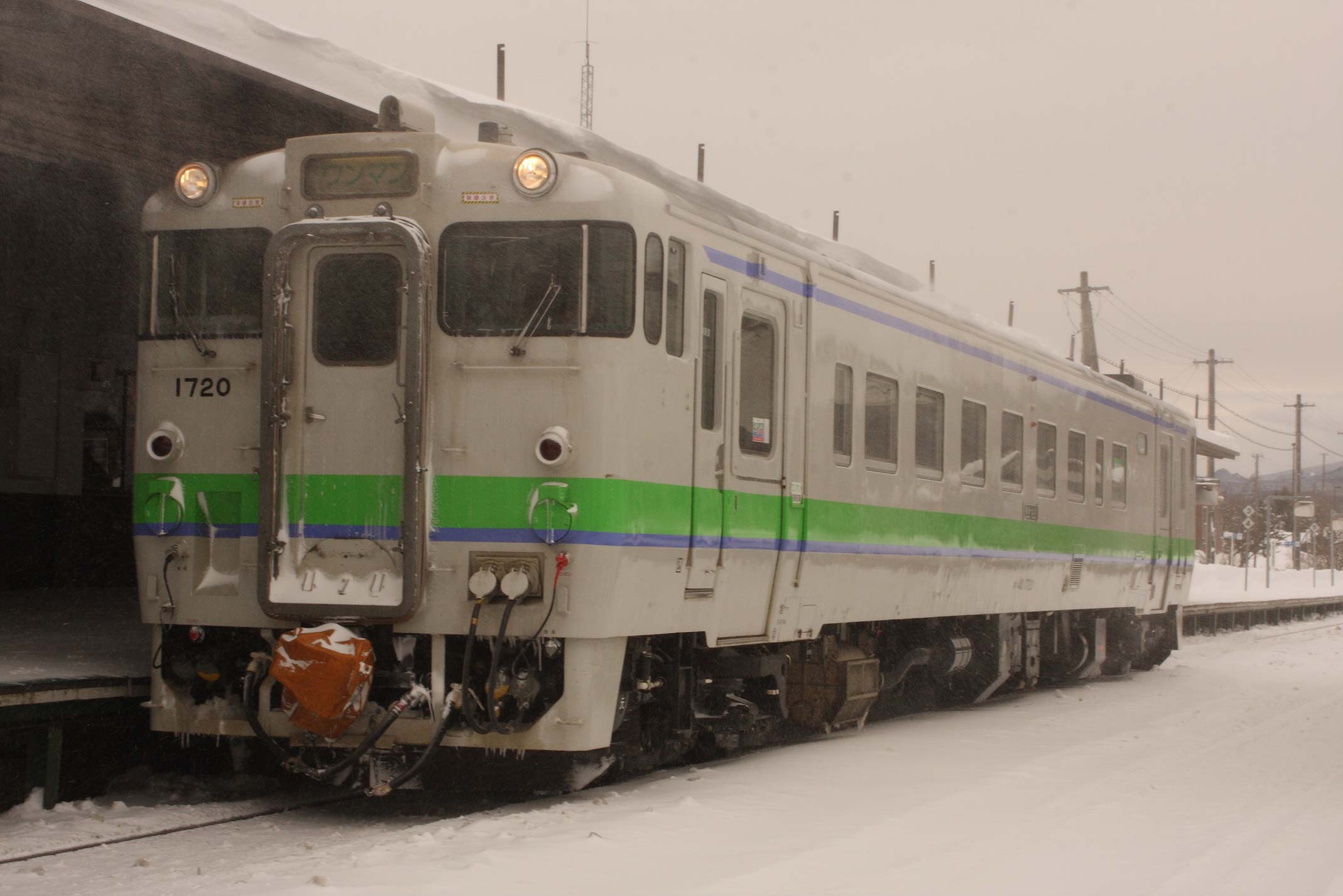 石北本線上川駅　キハ40系普通列車